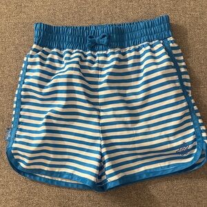 5/$15- Blue and White Striped Girls Swim Shorts